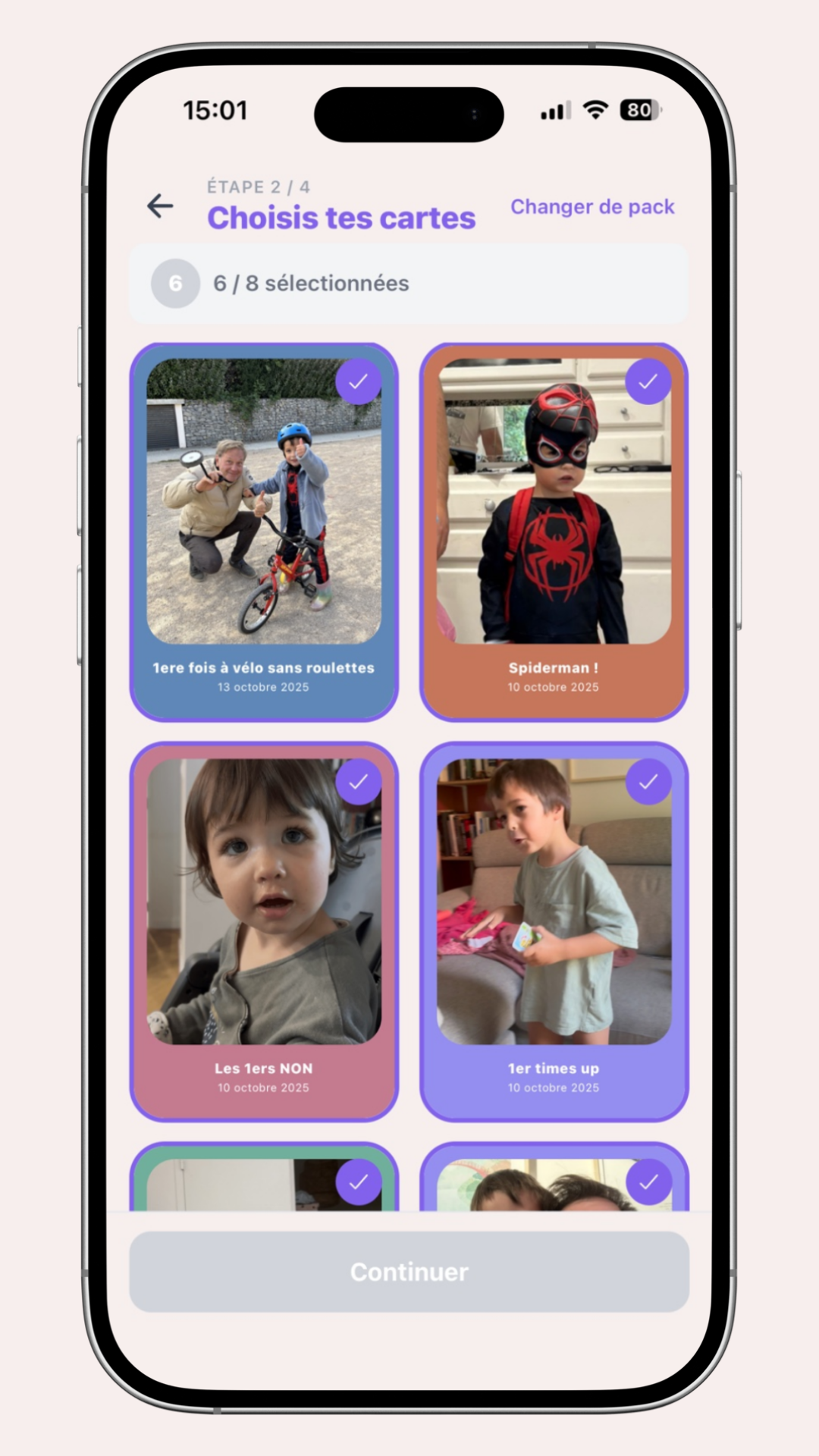 Visualisez vos cartes puis, lorsque votre collection est prête, envoyez-la en impression.